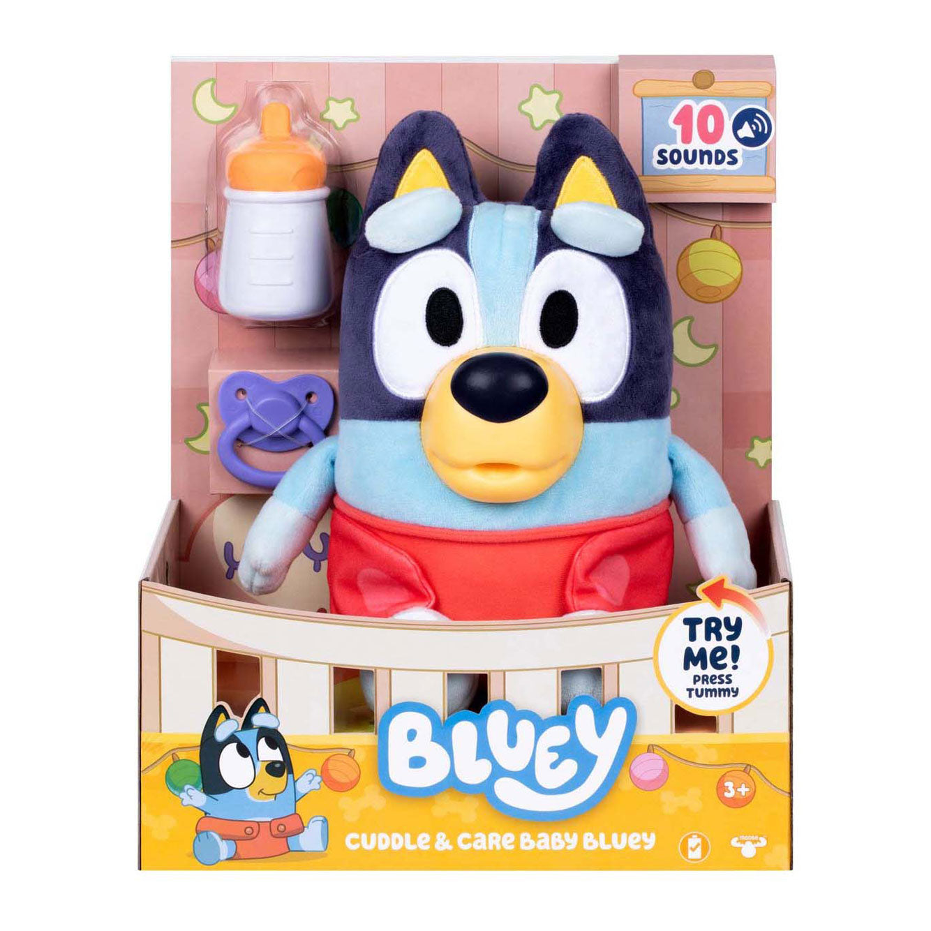 Abbraccio interattivo bluey pluche e cura del bambino