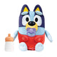 Bluey Pluche Interactive abrazan y cuidaba al bebé