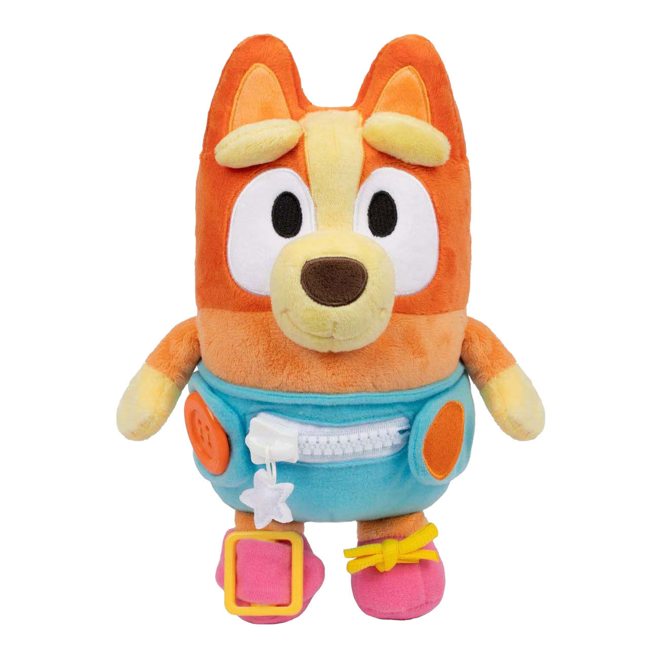 Peluche blu vestite e gioca a baby bingo