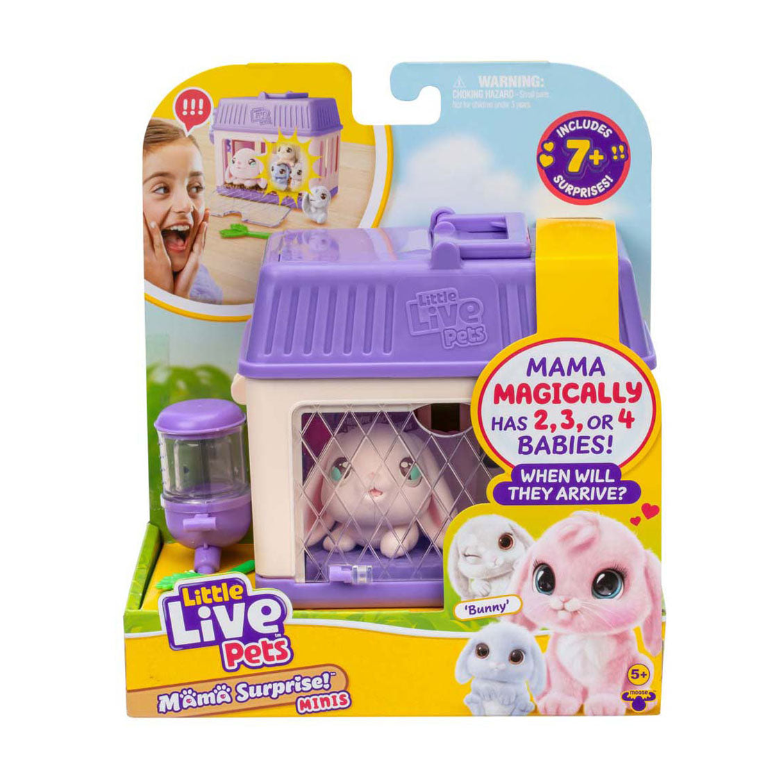 Mini Mama Surprise Rabbit Rose Little Live Pets