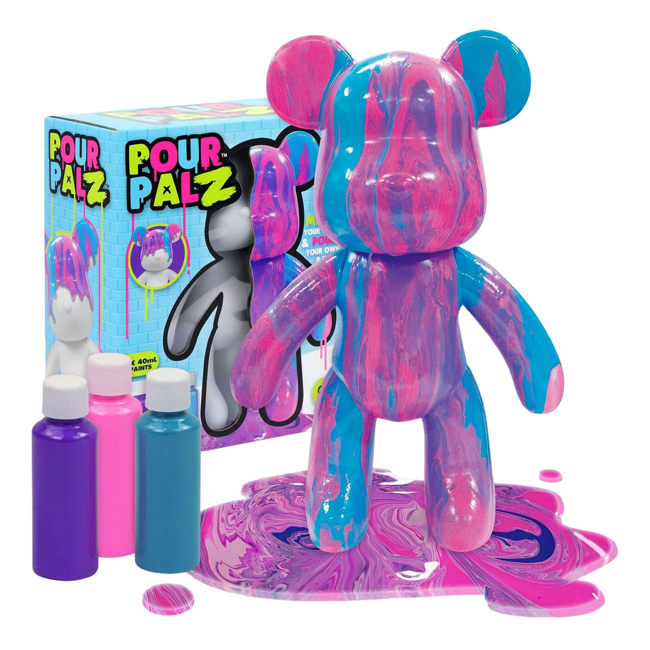 Spectron pour palz berry blast set di colori per versare la birra - incl. 3 colori di vernice acrilica