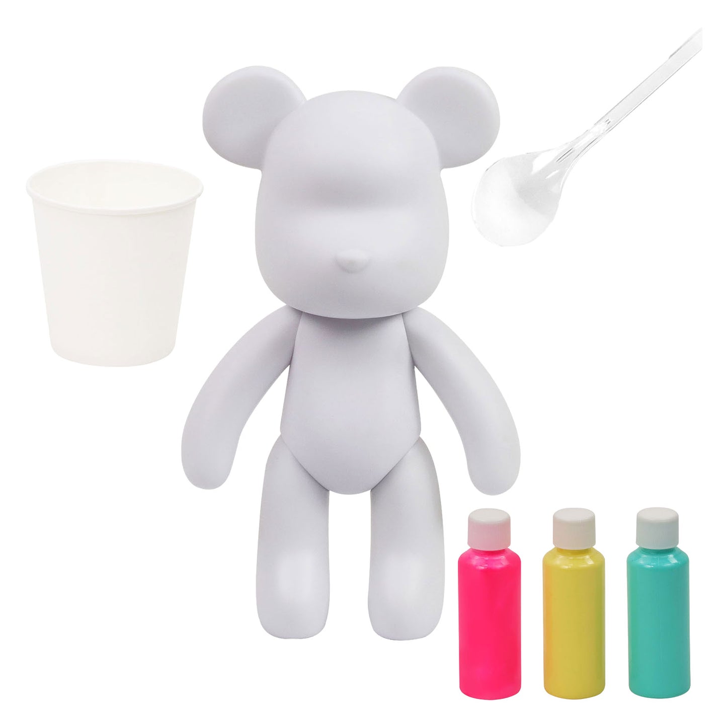 Spectron pour palz bubblegum pop bear set di colori versatili - incl. 3 colori di vernice acrilica