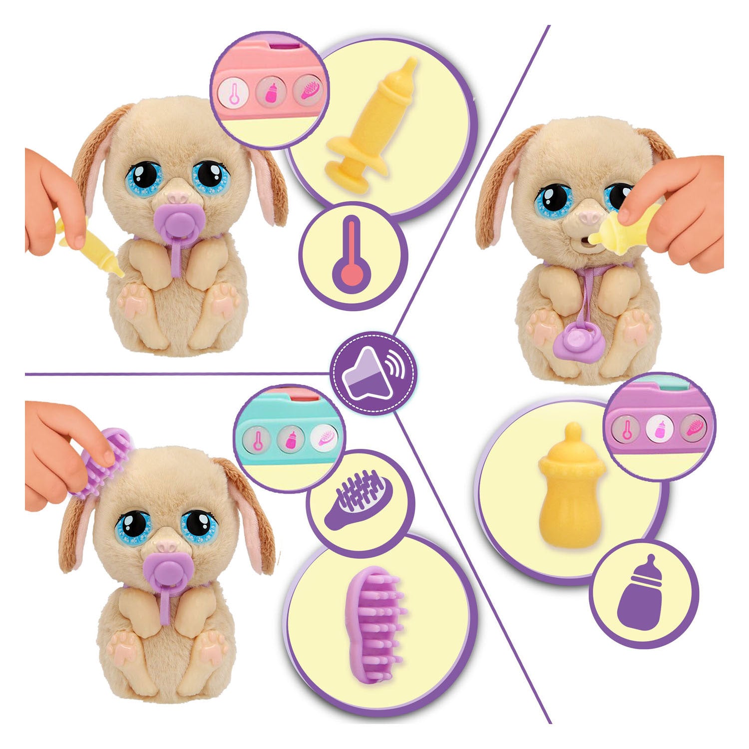 Spectron baby zampe cucciolo appena nato - incl. luce e suono
