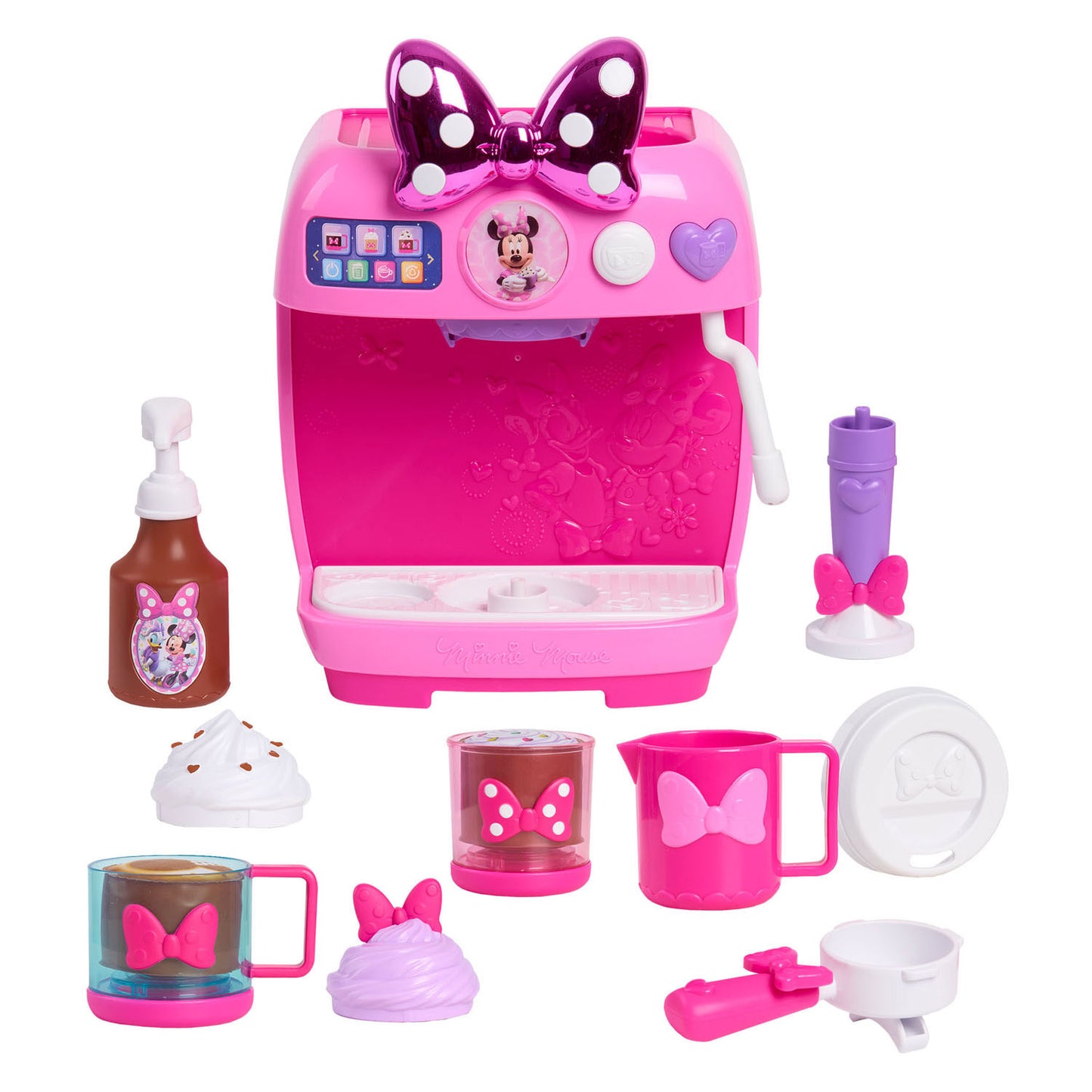 Set macchina da caffè Spectron Disney Minnie Mouse con suono luminoso - 10 pezzi.
