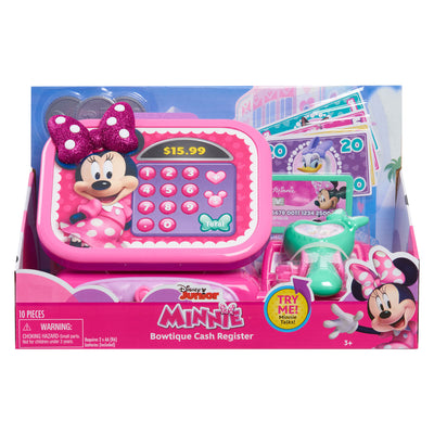 Caja registradora de juguete Spectron Minnie Bowtique con sonido - 10 uds.