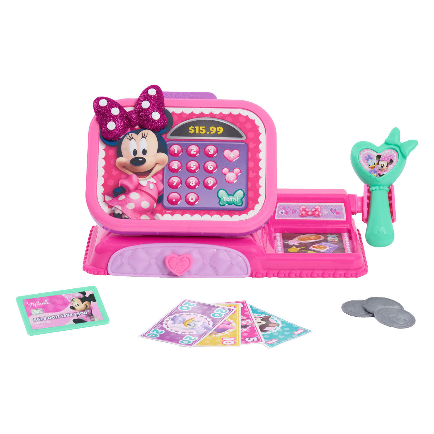 Spectron Minnie Bowtique registratore di cassa giocattolo con suono - 10 pz.