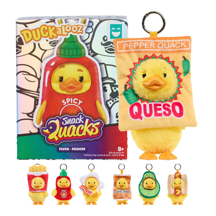 Just play happy haul duckalooz snack quack pluche sleutelhanger