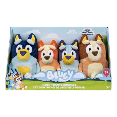 Spectron bluey pluche knuffels set - 4st.