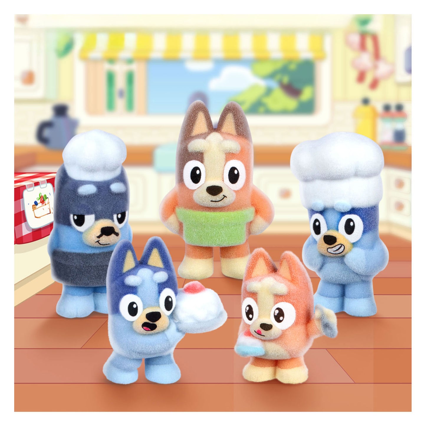 Set a sorpresa con personaggi da collezione Spectron Bluey Fuzzies