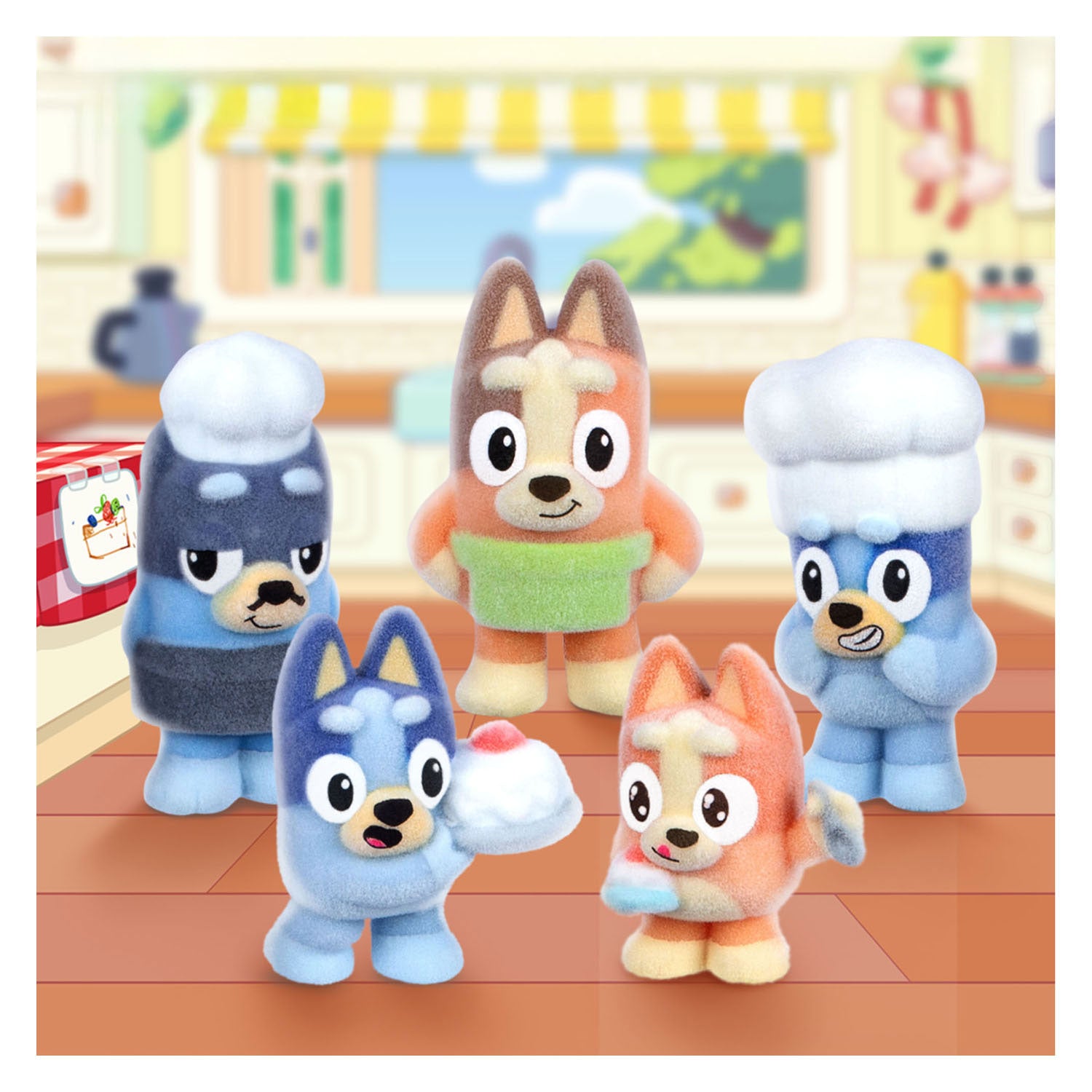 Set sorpresa de figuras coleccionables de Spectron bluey fuzzies