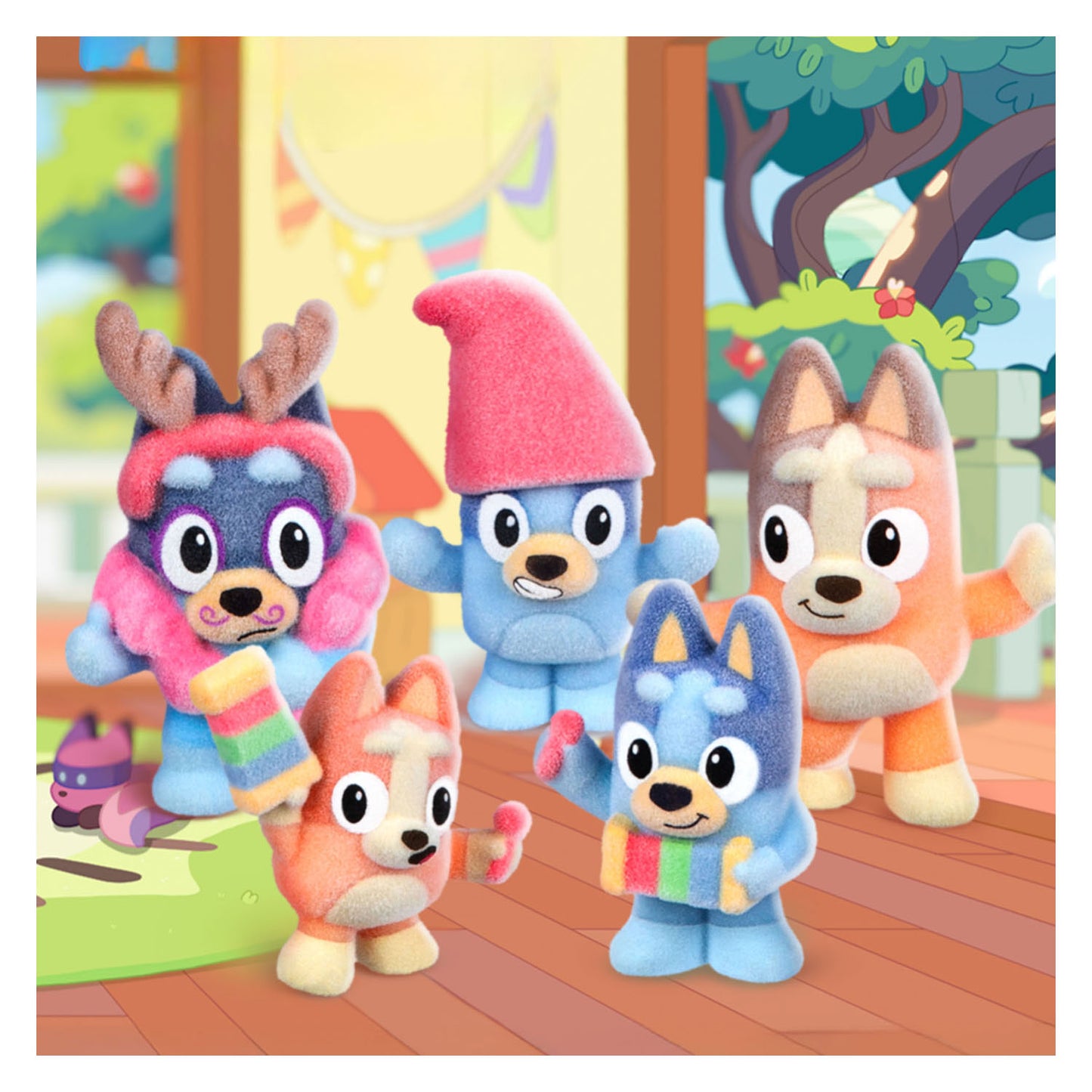 Set a sorpresa con personaggi da collezione Spectron Bluey Fuzzies