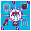 Action figure ibride di Spectron mrbeast lab, ragno e pantera energetica