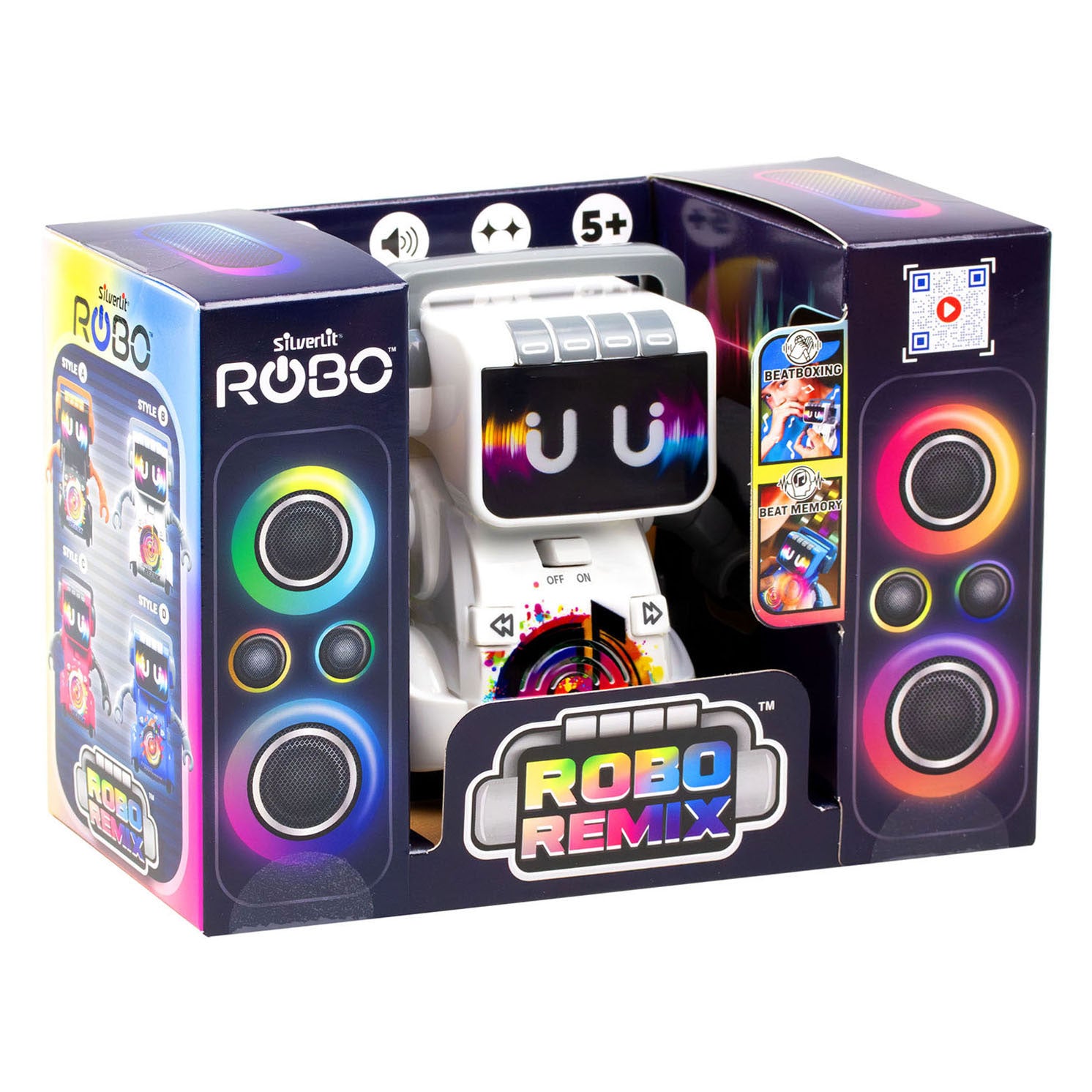 Silverlit robo remix robot de baile blanco - incl. iluminación LED