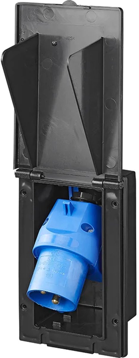 Scatola da muro Proplus rettangolare - 160 x 100 mm - 16a - ip44 - 230v - 3 poli - nera