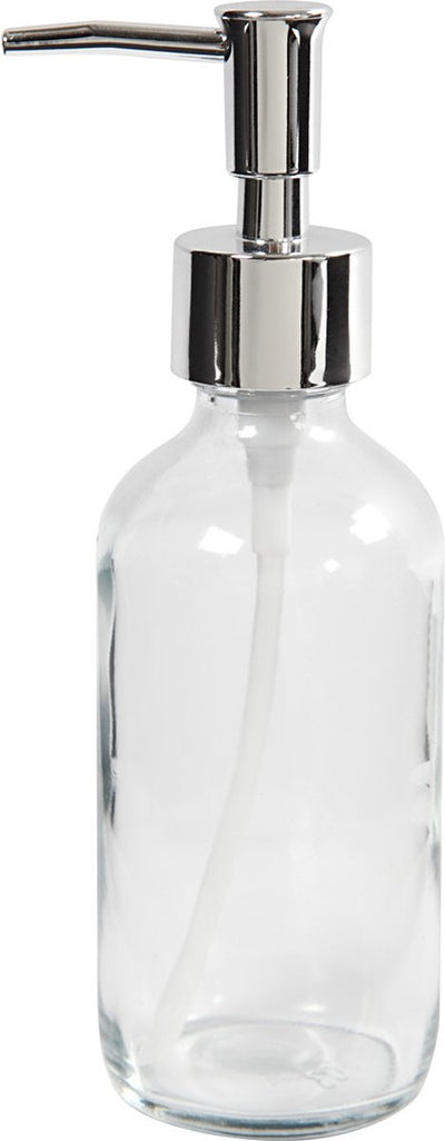 Pompa per sapone Creative Company, h: 19,3 cm, p 6,3 cm, 230 ml, trasparente, 1 pezzo