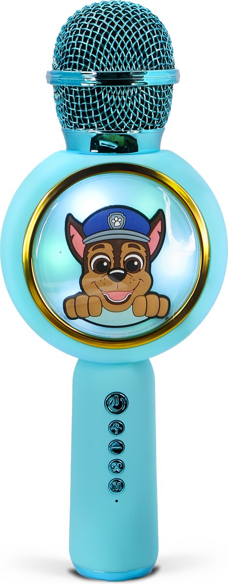 Paw Patrol Karaoke Micrófono Chase Bluetooth con luz