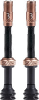 Valvola corecap al ciclismo Bbb - set valvole tubeless - 300% di flusso d'aria in più - compatibilità pompa universale - alluminio - 60mm - 2 pezzi - rame - bti-166