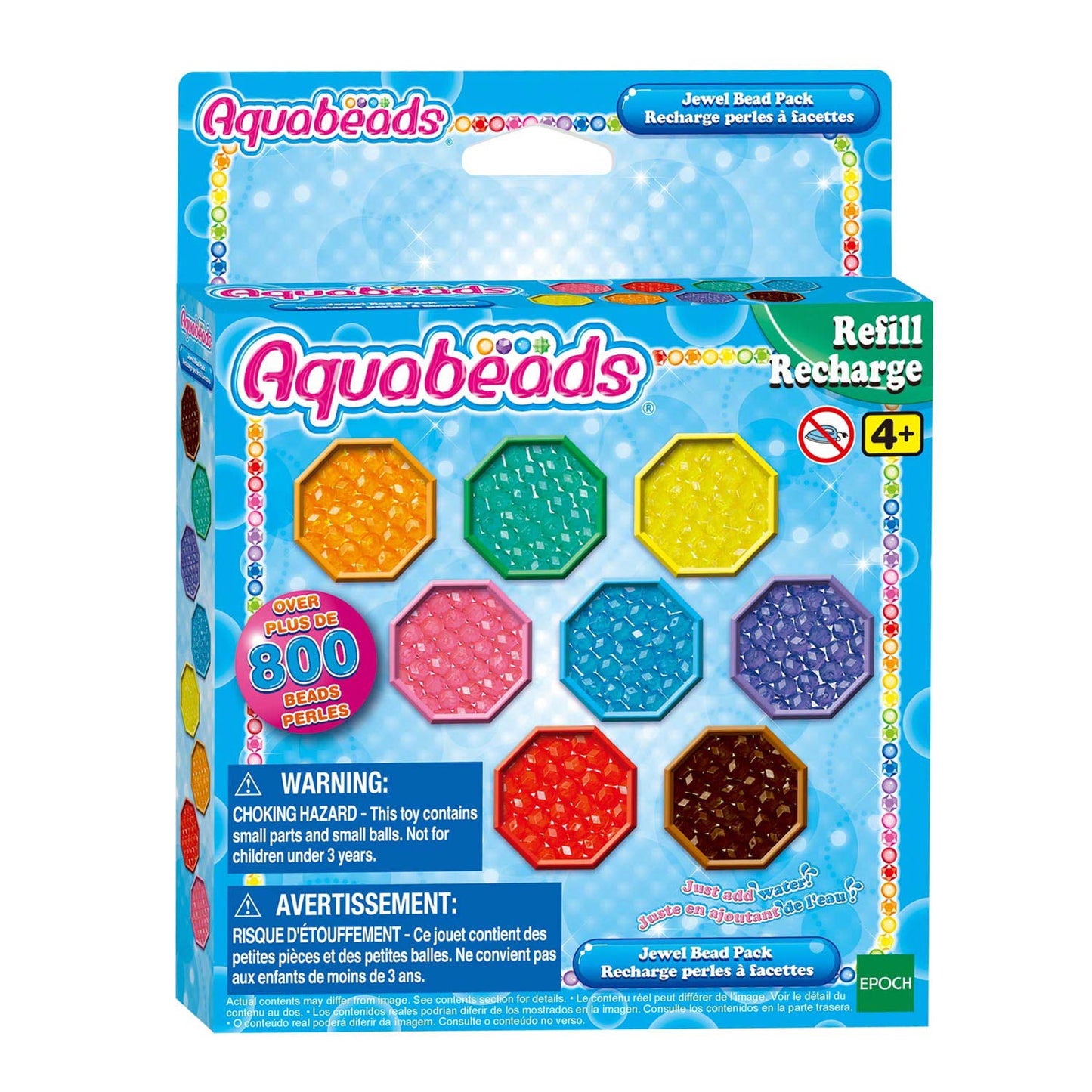 Aquabeads navulling juweelparel pakket, 800dlg.