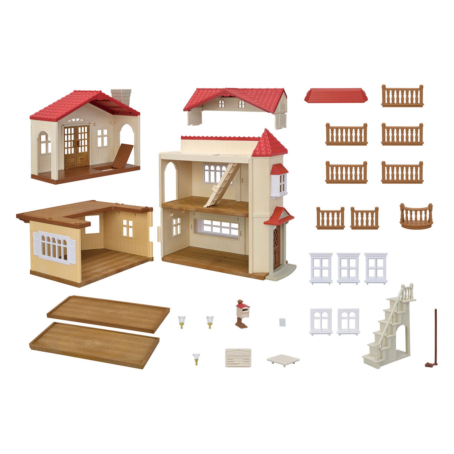 Epoch Famiglie Sylvanian 5708 Great Poppenhuis con sala giochi segreti