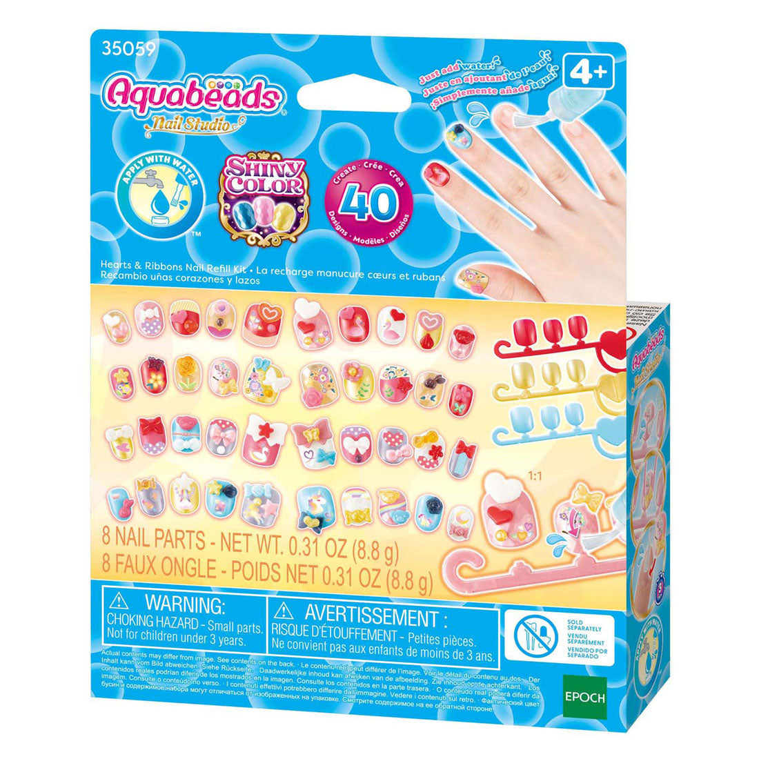 Aquabeads sprankelende nagelset navulling