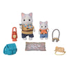 Famiglie Sylvanian 5763 Duo Avventure Latte Kat Brother e Baby