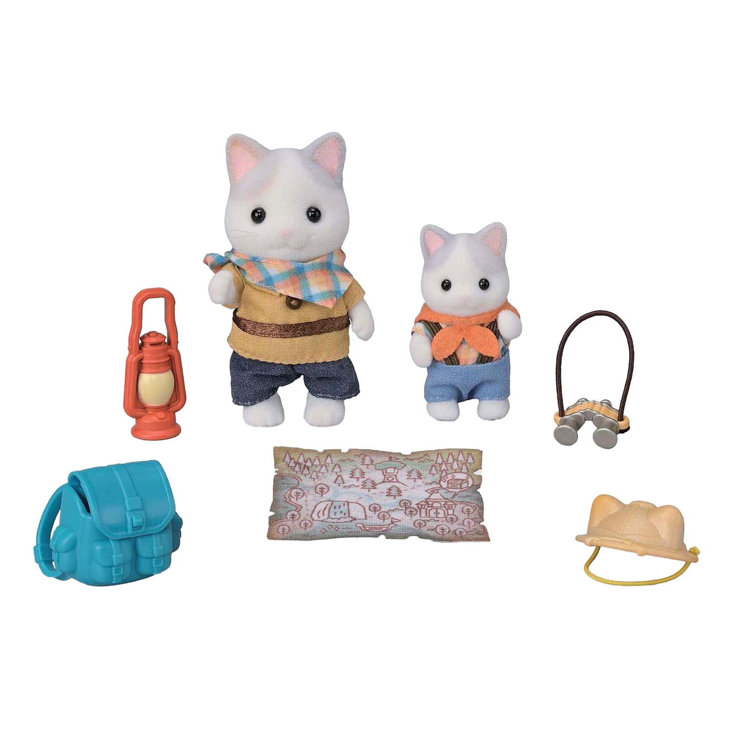 Famiglie Sylvanian 5763 Duo Avventure Latte Kat Brother e Baby