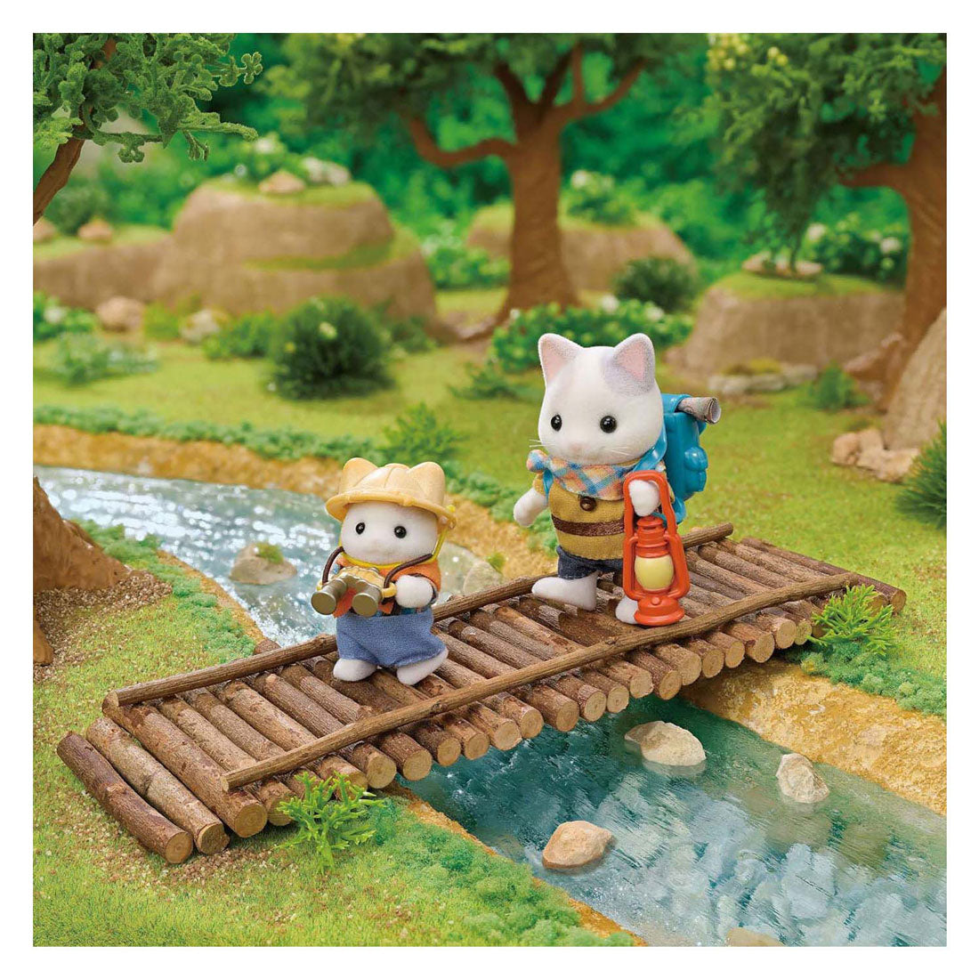 Famiglie Sylvanian 5763 Duo Avventure Latte Kat Brother e Baby