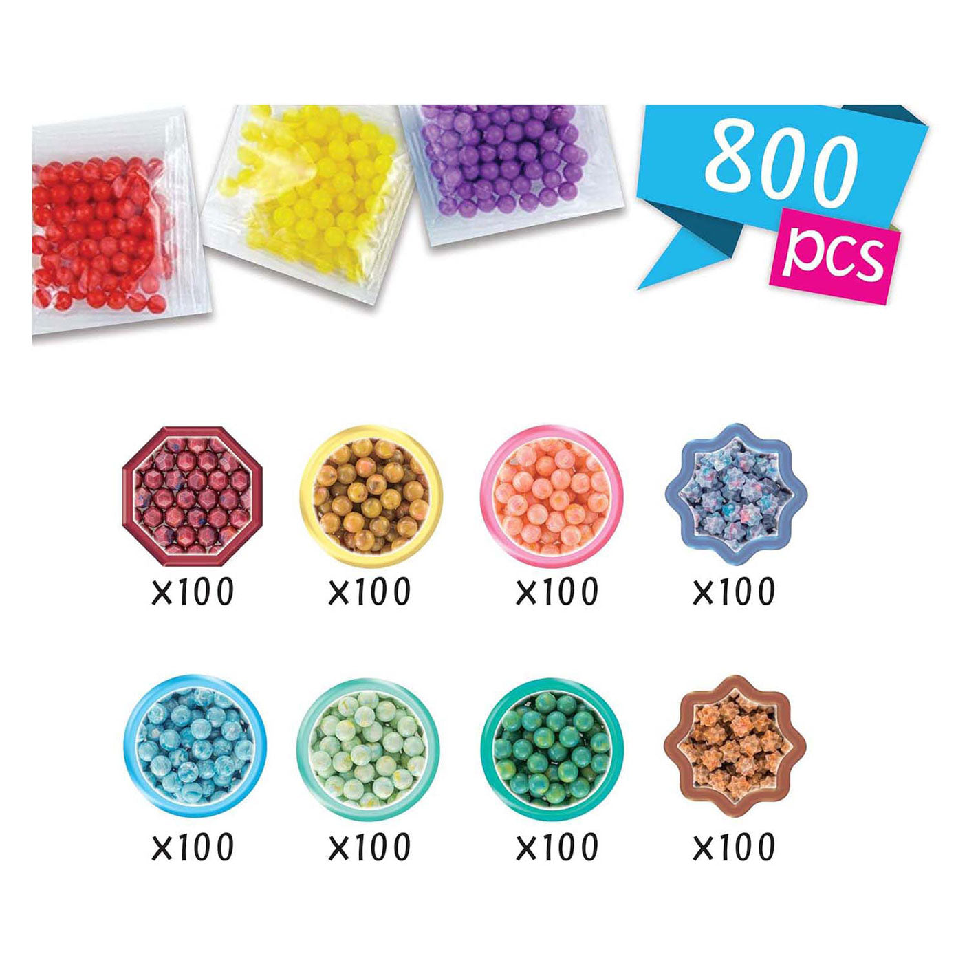 Epoch Aquabeads Riempitura Multi -Colors Pearl Mix