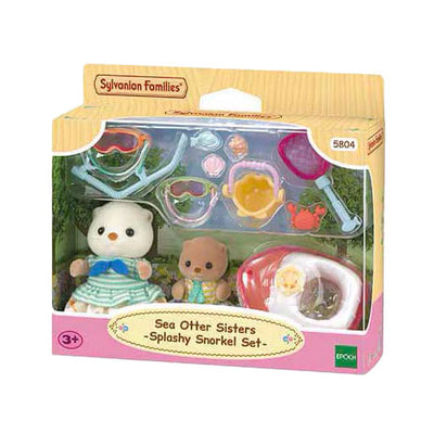 Famiglie di Epoch Sylvanian Zeeotter Splashy Snorkeling Set