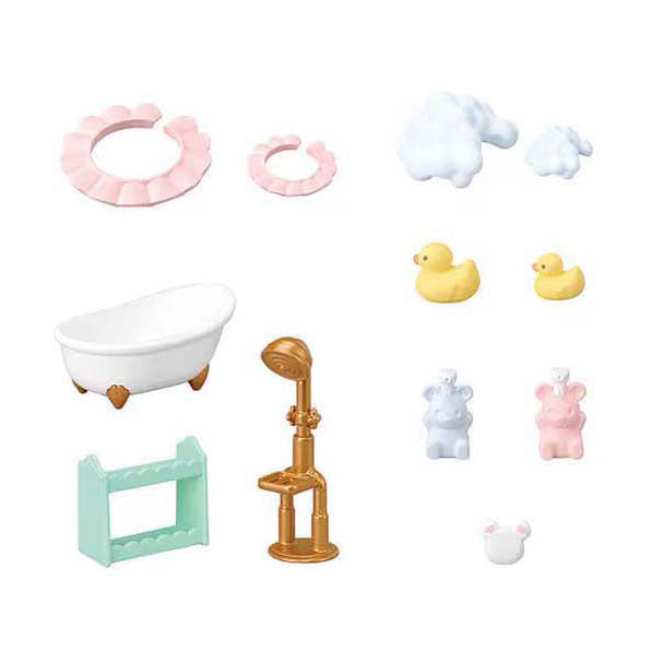 Sylvanian families 5805 bubbel badtijd broer zus