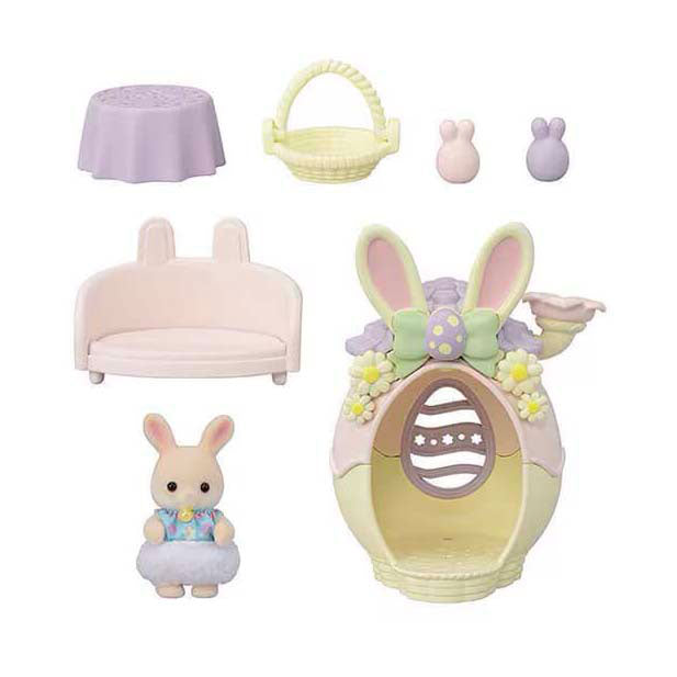 Famiglie Sylvanian 5802 capanna delle uova di Pasqua