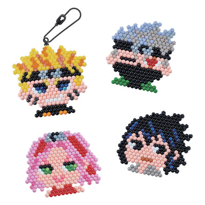 Juego de manualidades con llavero Naruto de Aquabeads: cuentas que se pegan con agua