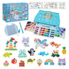 Aquabeads ontwerp studio ( tas)- complete knutselset 1400 parels in 48 kleuren-inclusief handige meeneemtas en sorteerbak