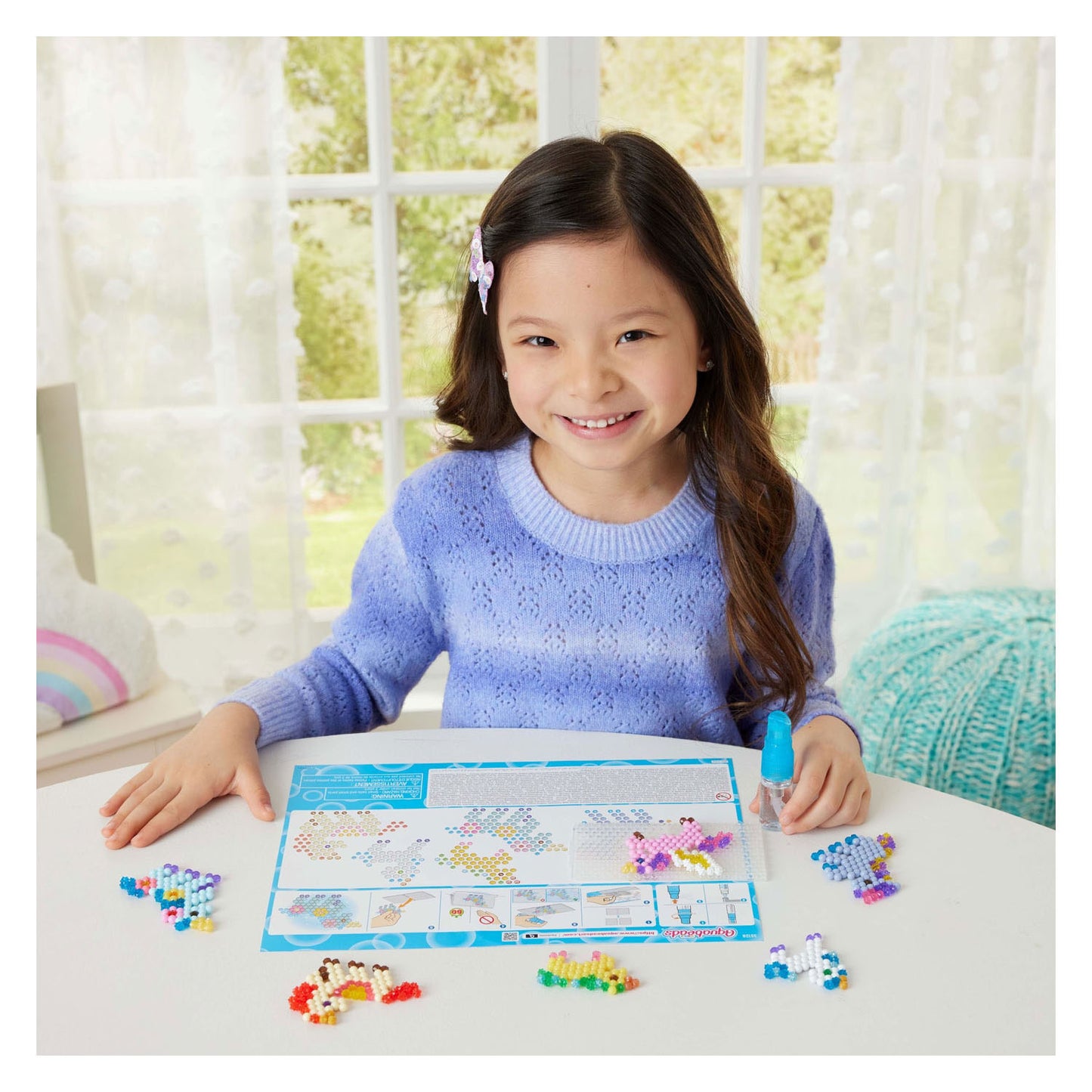 Aquabeads unicorn friends craft kit- complete set met 500 parels in 27 kleuren