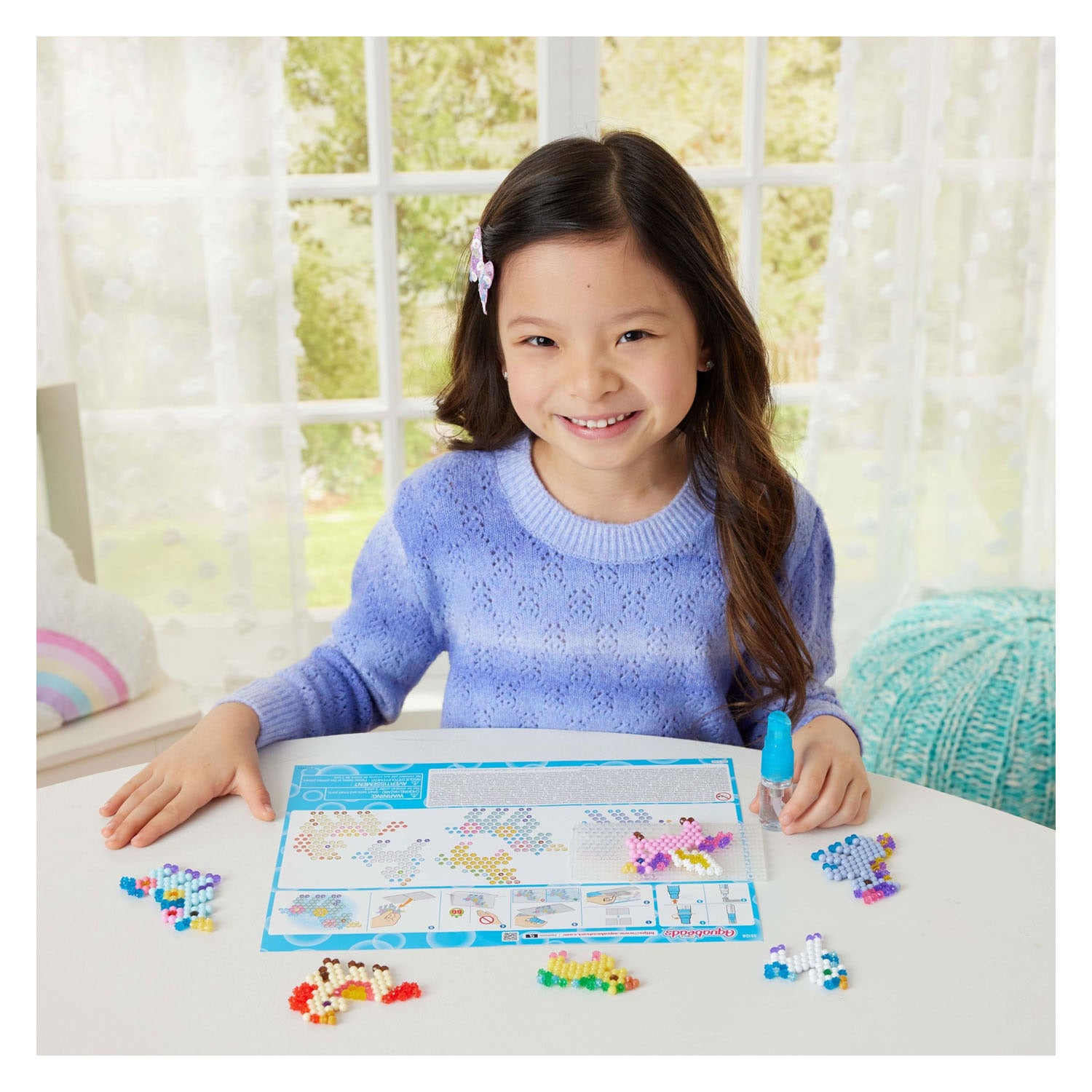 Aquabeads unicorn friends craft kit- complete set met 500 parels in 27 kleuren