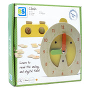 BS Toys Wooden Learning Clock Child's Play - afbeelding 2