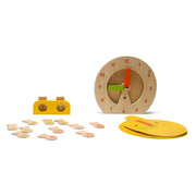 BS Toys Wooden Learning Clock Child's Play - afbeelding 3