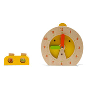 BS Toys Wooden Learning Clock Child's Play - afbeelding 1