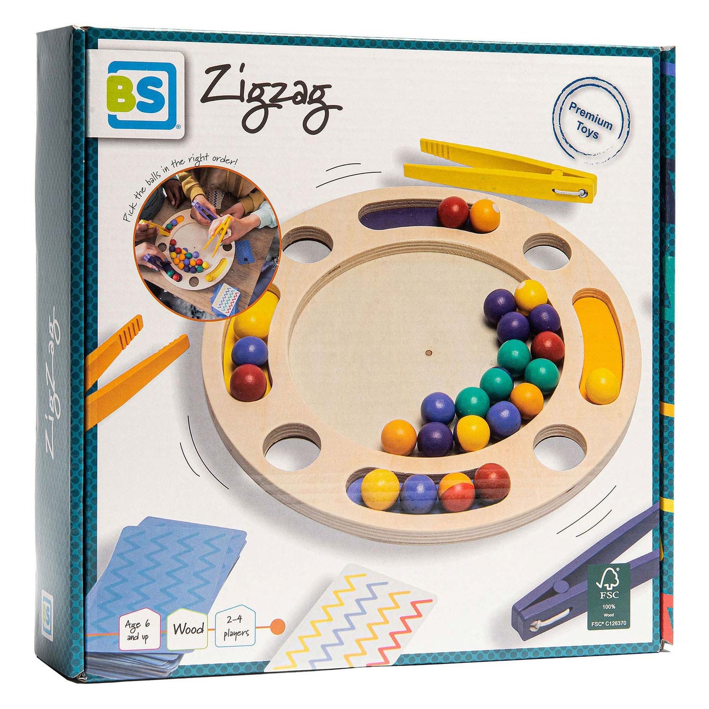 Giocattoli bs zigzag wood child's gioco