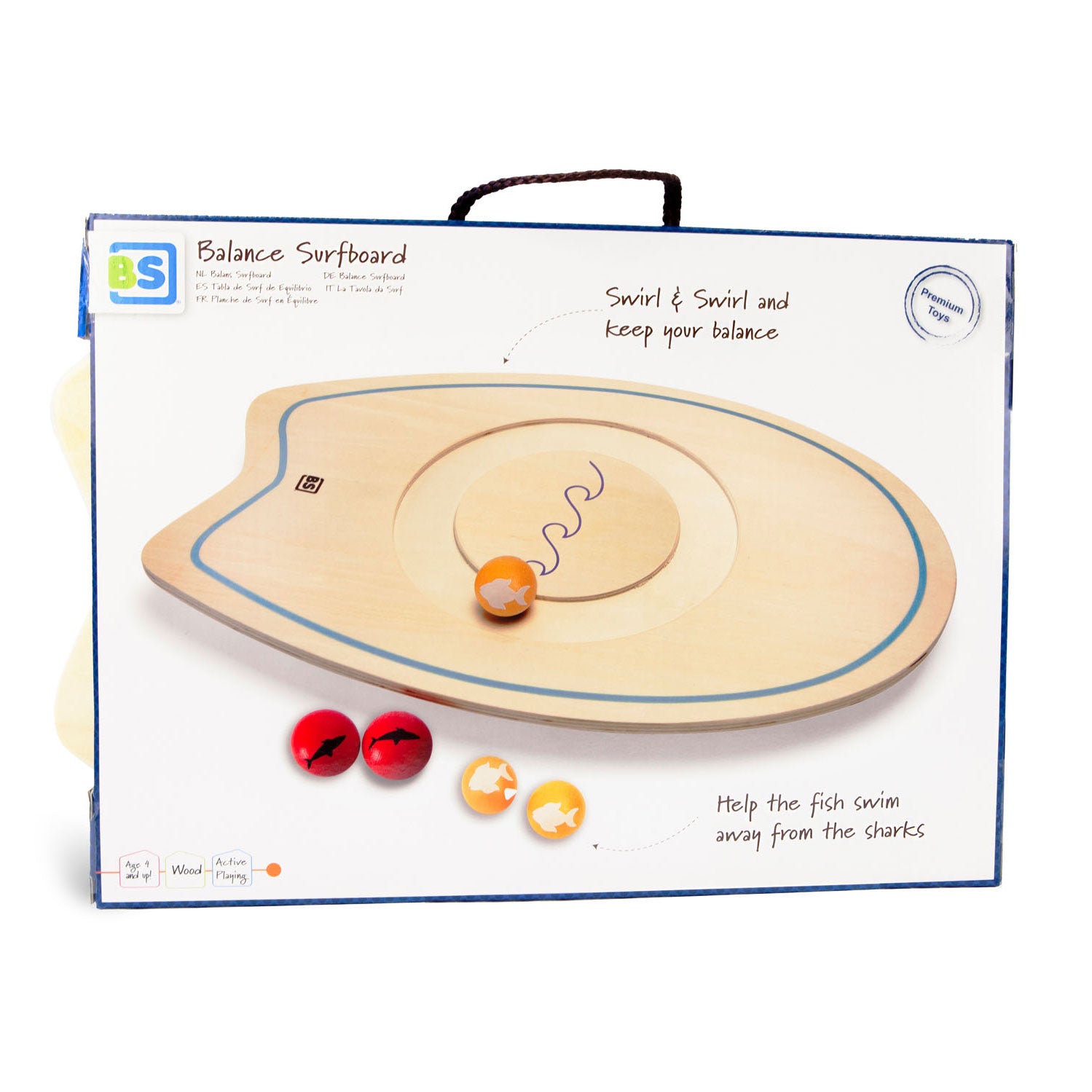 Juego de balance de madera de BS BS Toys BANGEBOLLE