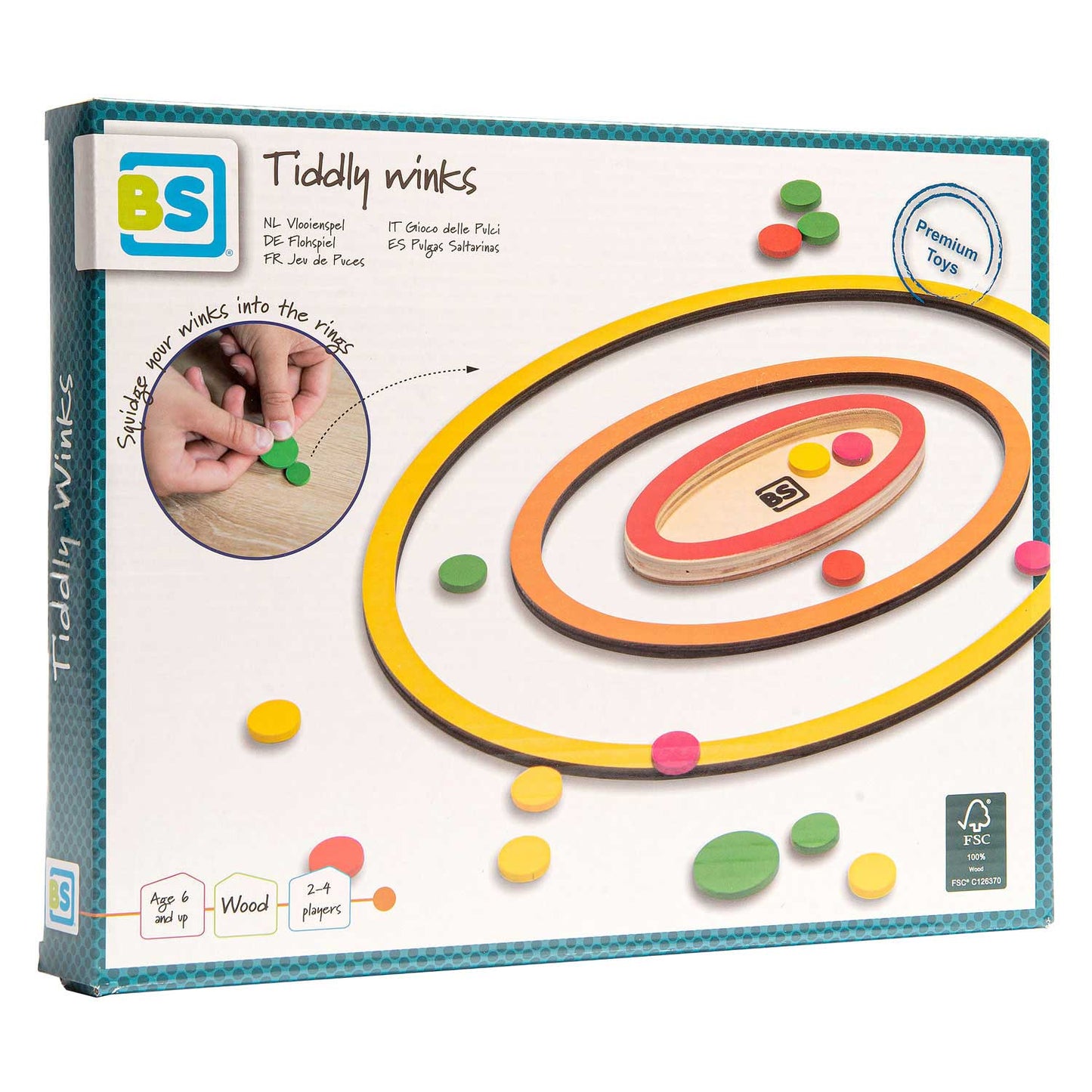 Giochi di pulci di legno di BS Toys