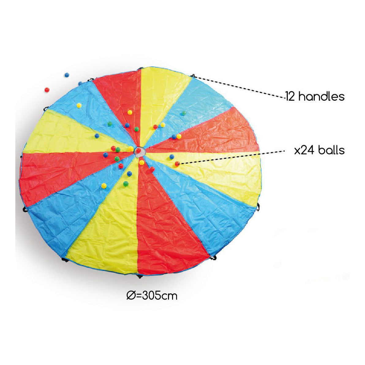 BS Toys Parachute Catching Throwing Game