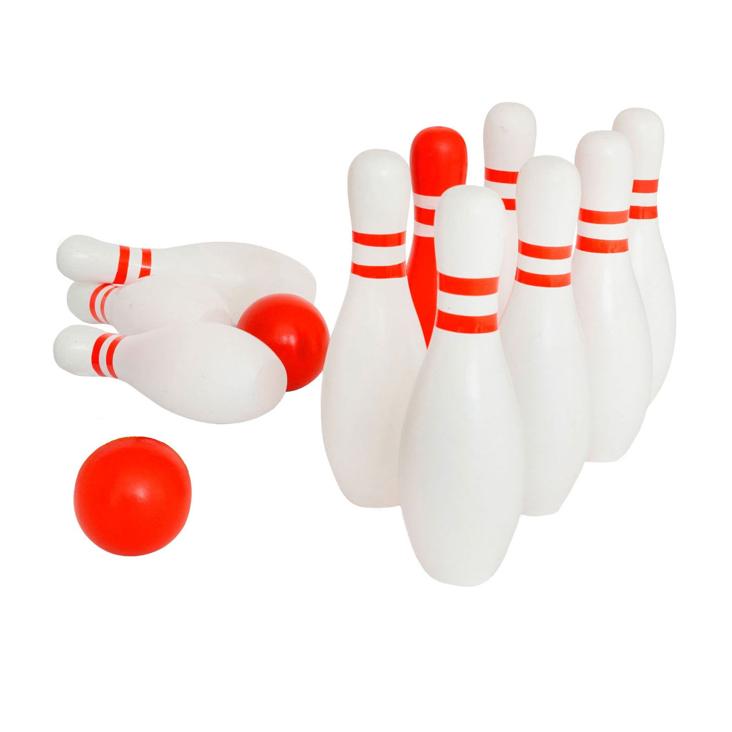 BS Toys Set de bolos de madera, 12dlg.