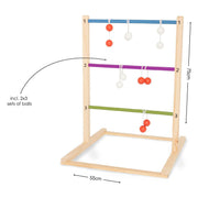 Bs toys slingerspel - werpspel voor kinderen en volwassenen - hout - slingerspel - laddergolf - buitenspeelgoed - buitenspel - werpspel - buitenspeelgoed - buitenspel - buiten spellen - tuin speelgoed - afbeelding 3