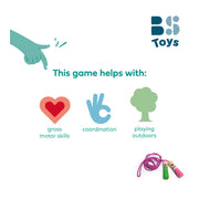 Bs toys springtouw roze met houten handvatten - afbeelding 2