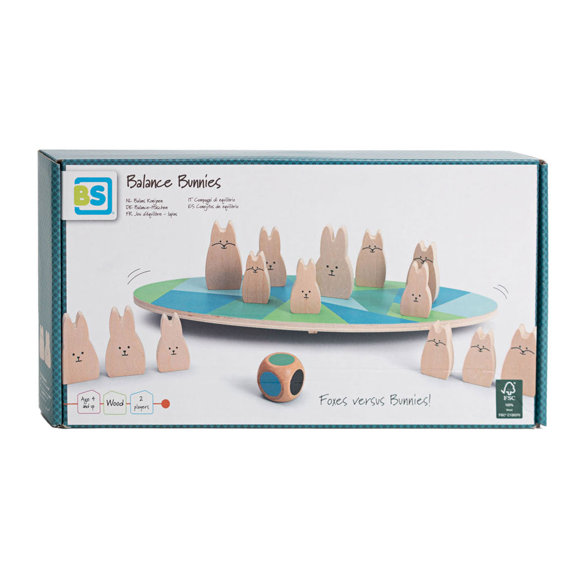 BS Toys Wooden Balance Game Conigli