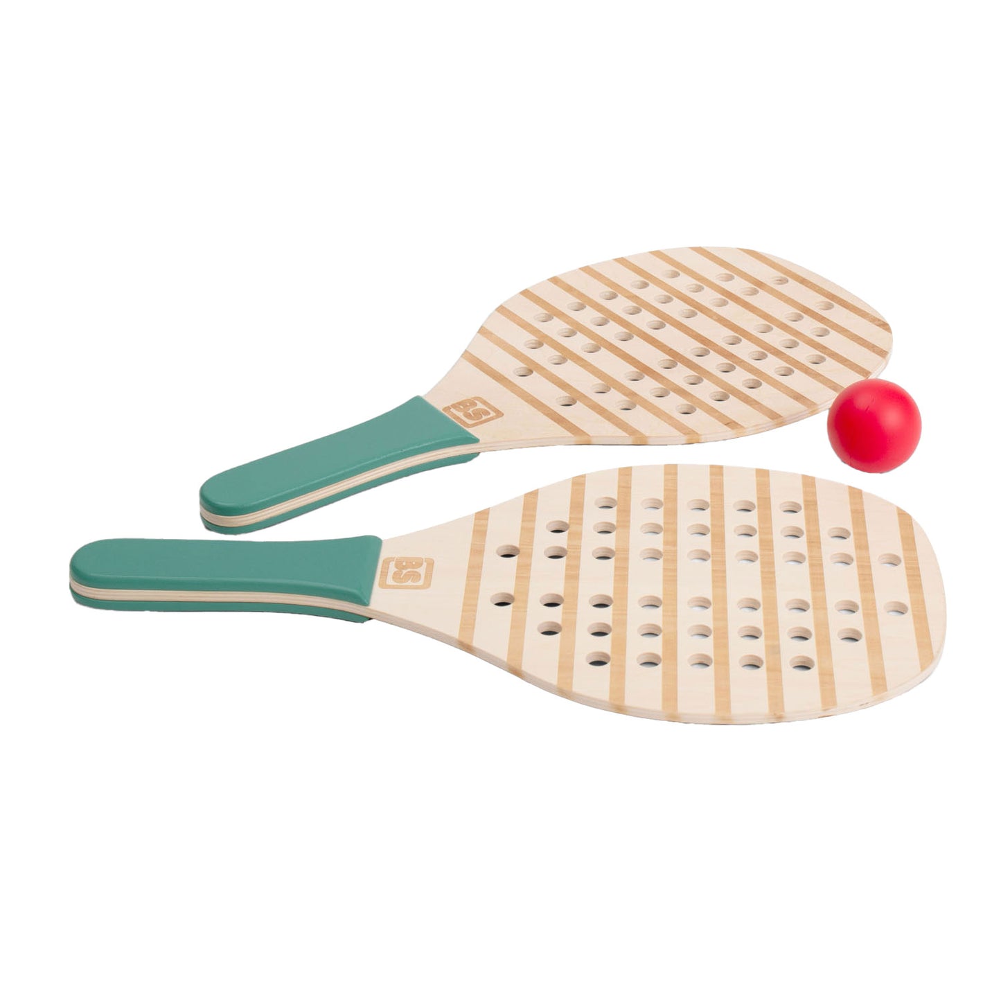 BS Toys Raquetas de madera Padel, 3dlg.