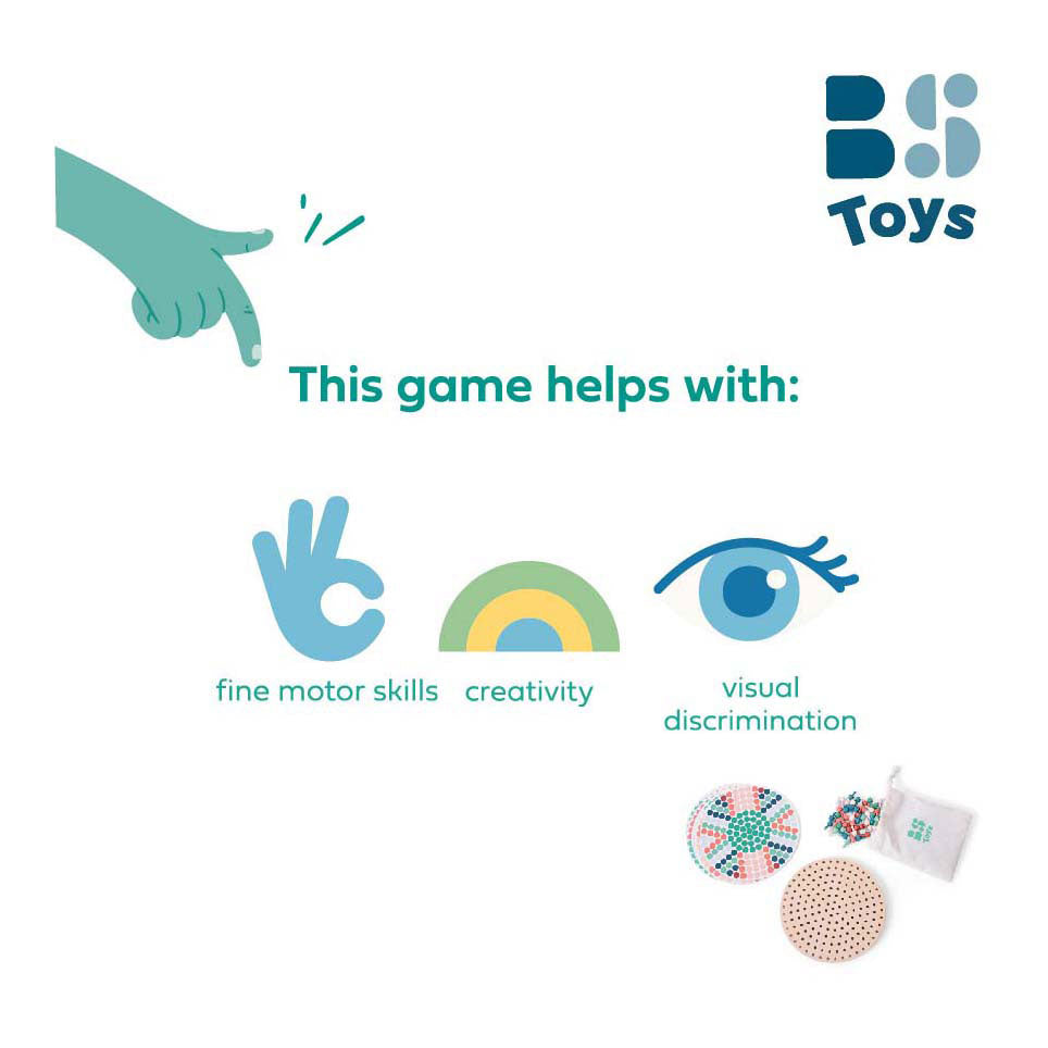 BS Toys Toys Wooden Pin Board