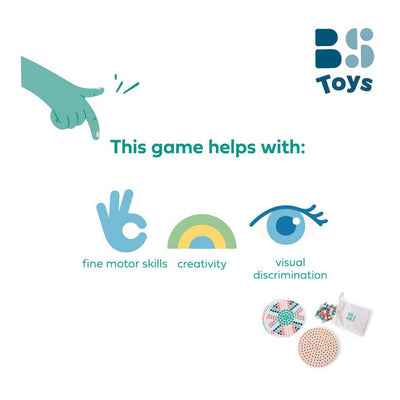BS Toys Toys Wooden Pin Board