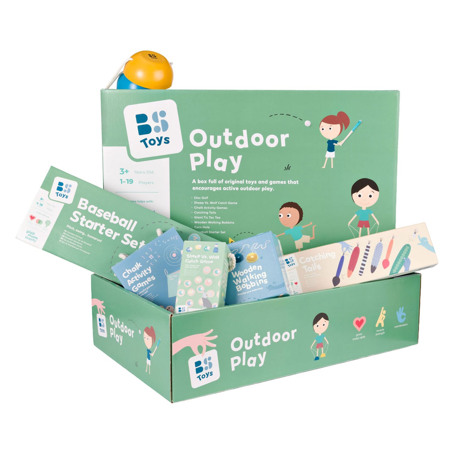 Paquete grupal de juego para exteriores Bs Toys - 8 piezas.